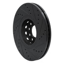 R1 02-05 Volkswagen Passat (USA/Canada) Front Left Drilled & Slotted Black Brake Rotor