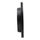 R1 07-17 Buick Enclave Rear Left Drilled & Slotted Black Brake Rotor