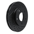 R1 69-78 Cadillac Eldorado Rear/Front Right Drilled & Slotted Black Brake Rotor