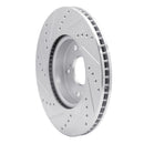 R1 13-22 Honda Accord Front Drilled & Slotted Silver Brake Rotor Set