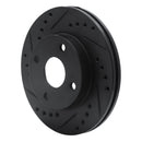 R1 90-01 Ford Escort Front Left Drilled & Slotted Black Brake Rotor