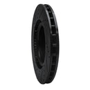 R1 17-25 Acura Integra Front Right Drilled & Slotted Black Brake Rotor