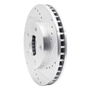 R1 90-97 Buick Riviera Front Right Drilled & Slotted Silver Brake Rotor
