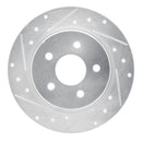 R1 05-12 BMW 120i (Mexico) Rear Left Drilled & Slotted Silver Brake Rotor