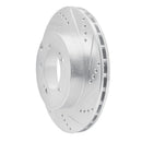 R1 03-06 Mitsubishi Lancer Front & Rear Drilled & Slotted Silver Brake Rotor Set