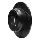 R1 96-04 Volvo S70 Rear Left Drilled & Slotted Black Brake Rotor