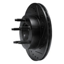 R1 90-94 Ford Ranger (USA/Canada) Front Right Drilled & Slotted Black Brake Rotor