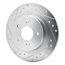 R1 84-88 Nissan 200SX Rear Drilled & Slotted Silver Brake Rotor Set