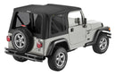 Bestop 97-02 Jeep Wrangler TJ Replace A-Top (Blk Sailcloth Tinted Windows No Door Skins )