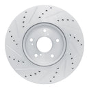 R1 13-26 Honda HR-V Front Drill & Slot Silver Rotors