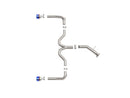 aFe Takeda 20-21 Kia Forte GT 1.6L (t) 3in to 2.5in SS Axle-Back Exhaust System w/ Blue Flame Tips