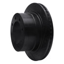 R1 03-08 Dodge Ram 3500 Rear Right Drilled & Slotted Black Brake Rotor