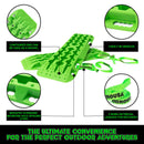 Rhino USA Recovery Traction Boards - Green (Pair)