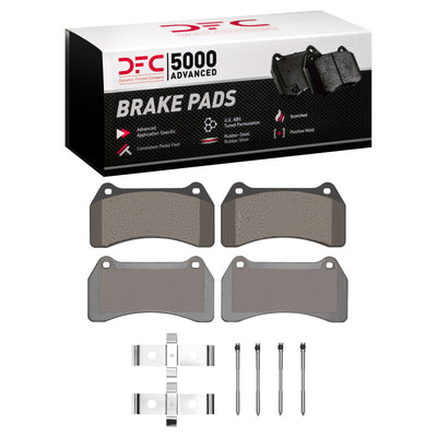 DFC 03-05 Jaguar XJR Front 5000 Advanced Low Metallic Brake Pads and Hardware Kit
