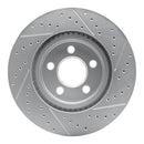R1 97-05 Acura Nsx Front Left Drilled & Slotted Geo-Carbon Rotor