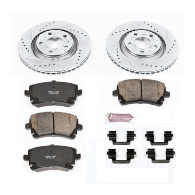 Power Stop 04-09 Audi S4 Front & Rear Z23 Evolution Sport Brake Kit w/Calipers