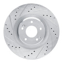 R1 19-22 Hyundai Veloster N Front Drilled & Slotted Silver Brake Rotor Set