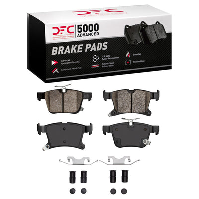 DFC 17-24 Chrysler Voyager Front & Rear Rotors with 5000 Advanced Brake Pads w/Hardware