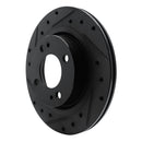 R1 16-25 Dodge Attitude (Mexico) Front Left Drilled & Slotted Black Brake Rotor