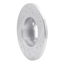 R1 66-92 Bertone X-1/9 Rear Left Front Left Drilled & Slotted Silver Brake Rotor