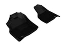 3D MAXpider 2009-2012 Dodge Ram 1500 Quad Cab Kagu 1st & 2nd Row Floormats - Black
