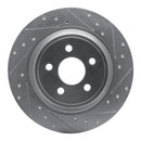 R1 15-20 Ford Edge Front & Rear Drilled & Slotted Silver Brake Rotor Set