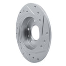 R1 20-25 Buick Encore GX Rear Left Drilled & Slotted Silver Brake Rotor