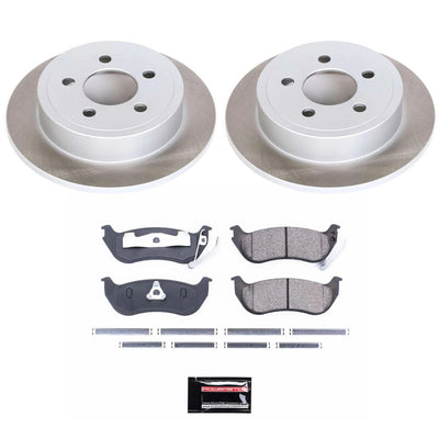 Power Stop 03-07 Jeep Liberty Front and Rear Semi-Coated Rotor Kit