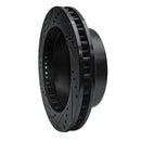 R1 99-05 Ford F-250 4WD (Super Duty) Front Right Drilled & Slotted Black Brake Rotor