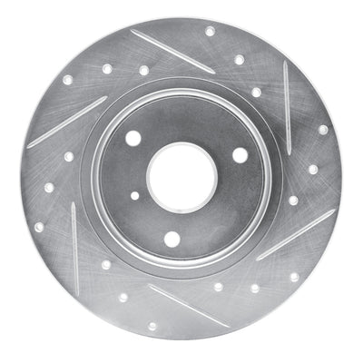 R1 05-16 Smart Fortwo Front Drilled & Slotted Silver Brake Rotor Set