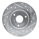 R1 05-16 Smart Fortwo Front Drilled & Slotted Silver Brake Rotor Set