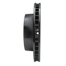 R1 80-94 Ford F-350 4WD (Excl Super Duty) Front Right Drilled & Slotted Black Brake Rotor