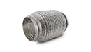 Vibrant SS Flex Coupling w/ Interlock Liner and Mesh Braid 3in Inlet/Outlet x 6in long