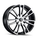 Kraze KR183 Spectra 18x8 / 5x108/114.3 BP / 40mm Offset / 72.62mm Hub Gloss Black Machined Wheel