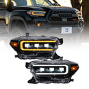 Form Lighting 2016-2023 Toyota Tacoma LED Projector Headlights with Selectable DRL (Pair)