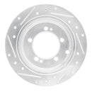 R1 94-07 Chrysler Sebring Rear Drilled & Slotted Silver Brake Rotor Set