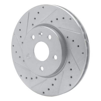 R1 10-25 Buick LaCrosse Front Drilled & Slotted Silver Brake Rotor Set