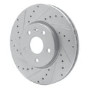 R1 10-25 Buick LaCrosse Front Drilled & Slotted Silver Brake Rotor Set