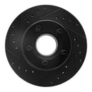 R1 93-94 Ford Explorer Front Left Drilled & Slotted Black Brake Rotor