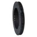 R1 91-93 Dodge STEALTH Front Right Drilled & Slotted Black Brake Rotor