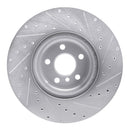 R1 16-25 BMW 740i Front & Rear Drilled & Slotted Silver Brake Rotor Set
