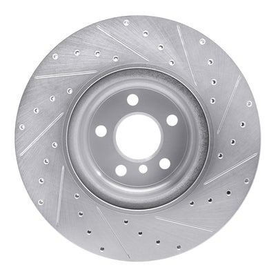 R1 16-26 Toyota GR Supra Rear Drill & Slot Silver Rotors