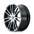 Kraze KR183 Spectra 18x8 / 5x108/114.3 BP / 40mm Offset / 72.62mm Hub Gloss Black Machined Wheel