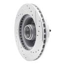 R1 67-74 Buick Apollo Front Left Drilled & Slotted Silver Brake Rotor