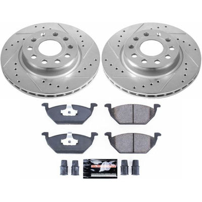 Power Stop 11-15 Volkswagen Jetta Front Z23 Evolution Sport Brake Kit w/Calipers