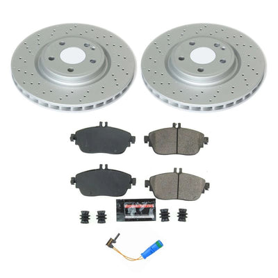 Power Stop 18-19 Mercedes-Benz CLA250 Front & Rear Z17 Evolution Geomet Coated Brake Kit