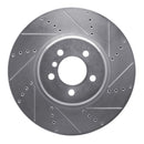 R1 13-20 BMW 335I xDrive Front Right Drilled & Slotted Silver Brake Rotor