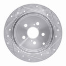 R1 00-10 Pontiac Vibe Front & Rear Drilled & Slotted Silver Brake Rotor Set
