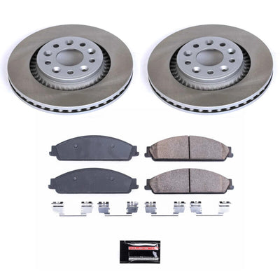 Power Stop 05-07 Ford Five Hundred Front and Rear Semi-Coated Rotor Kit