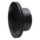 R1 01-10 Chevrolet Express 3500 Rear Right Drilled & Slotted Black Brake Rotor